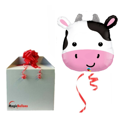 Cute cow - foil balloon in a package