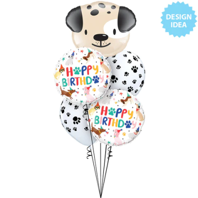 Cute puppy - foil balloon