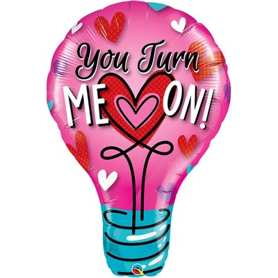 You turn me on! - foil balloon