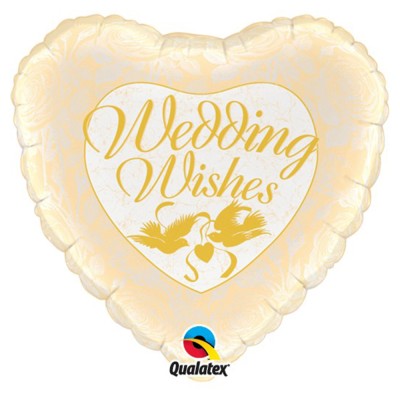Wedding wishes - folija balon