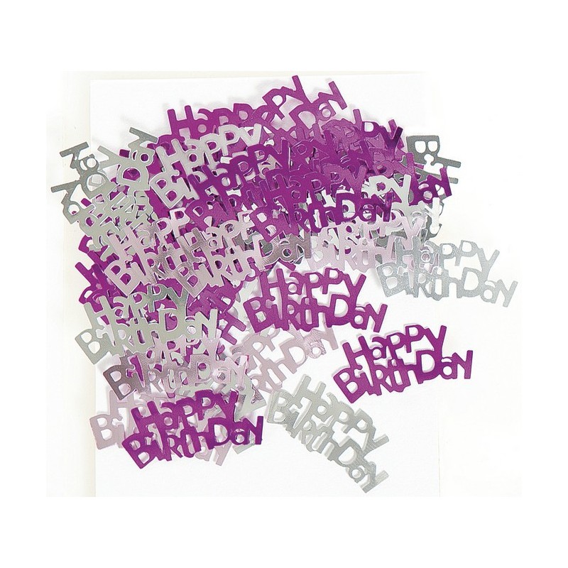 Konfetki - Happy Birthday pink