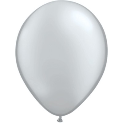 30 cm - metalik srebrna - balon