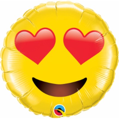 Love smiley - foil balloon