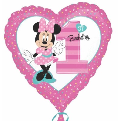 Minnie 1st Birthday - foil balloon