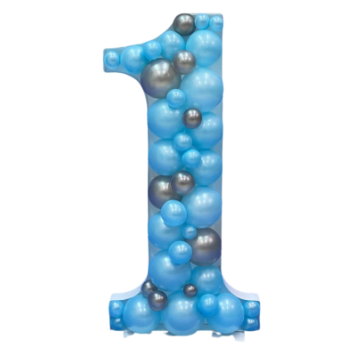 Okvir številka napolnjena z baloni 70cm