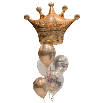 Aranžma s krono za rojstni dan