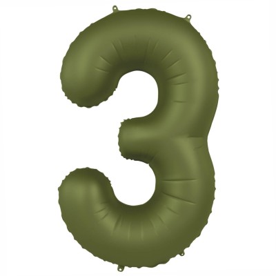 Številka 3 - 86cm - mat olivno zelena