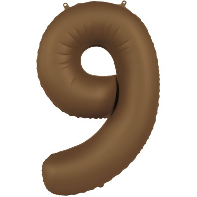 Številka 9 - 86cm - mat čokoladno rjava