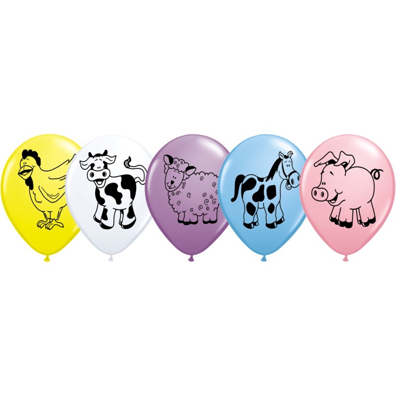 Magicballon-Balloons-Childrens & Decorator -Farm Animal assortment