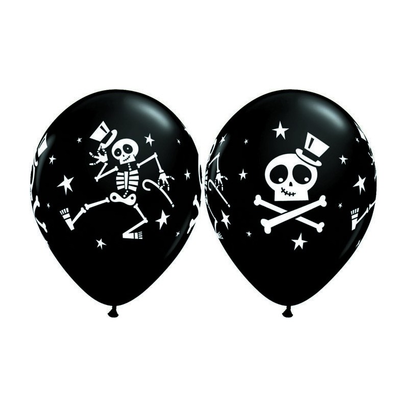 Ballon Dancing skeletons & Top Hat