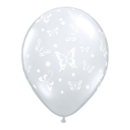 Metuljèki beli na prozornem balonu