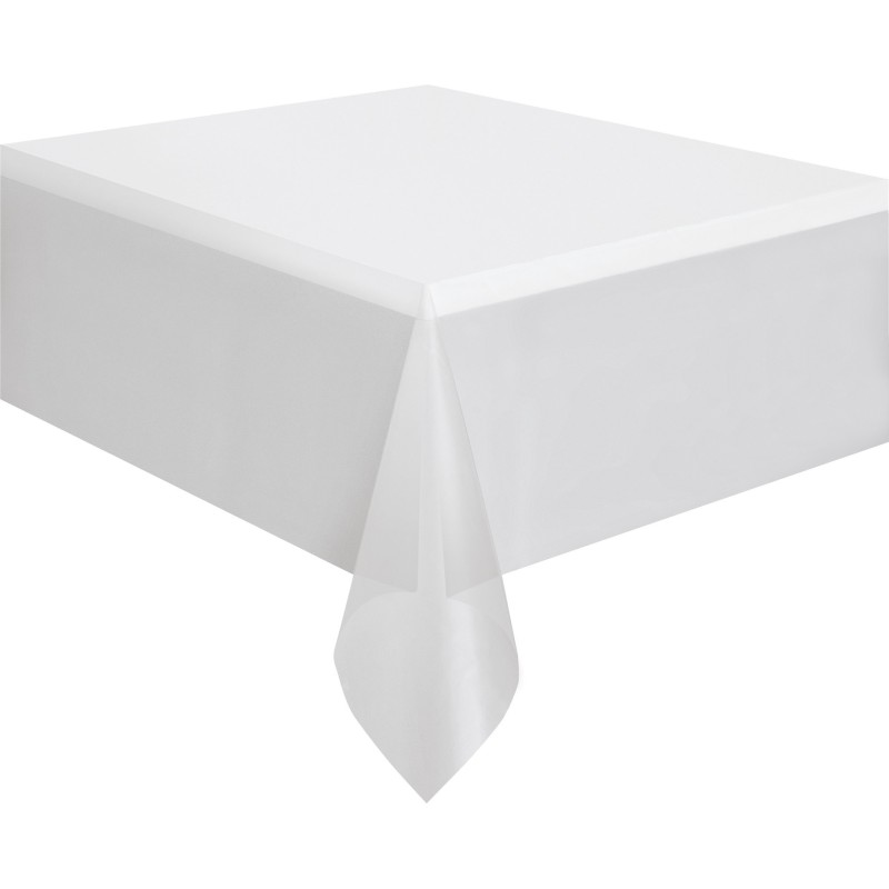 Plastik Tischdecke-Weiße