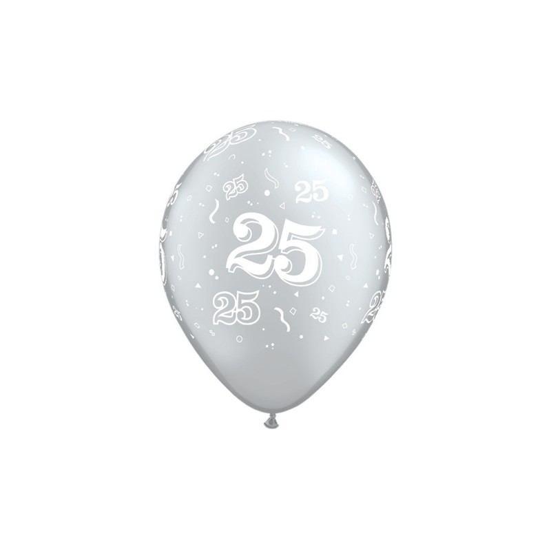 balon natisnjena 25 srebrnih