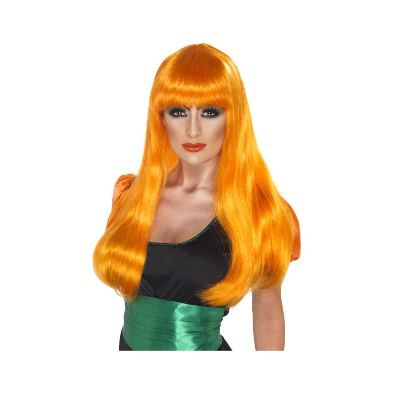 Orange witch wig