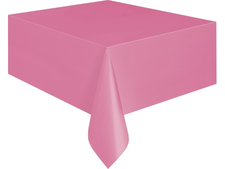 Plastic tablecover-pastel pink