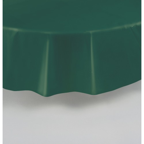 Round emerald green   plastic tablecover