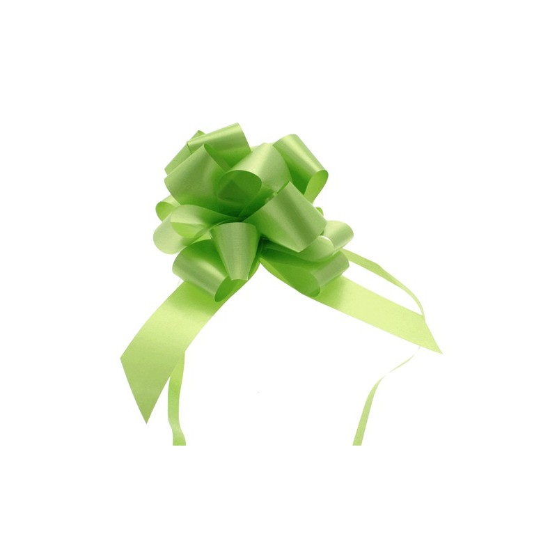 Pull bow lime green  3 cm