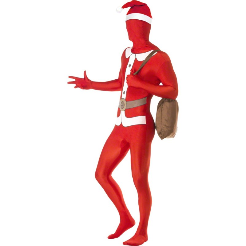 Zweite Haut-Kostüm- Weihnachtsmann