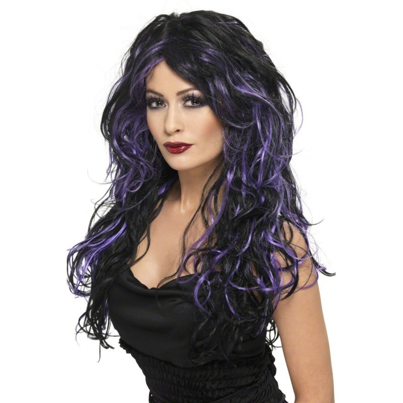 Gotska nevesta vijolična lasulja