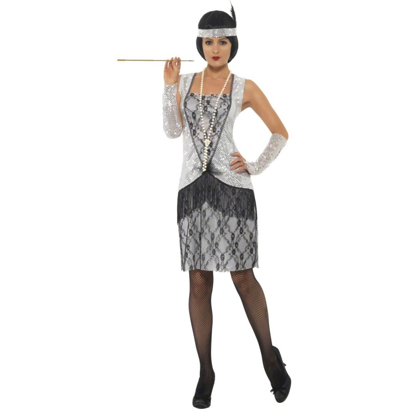 MagicBalloons - Flapper silver costume