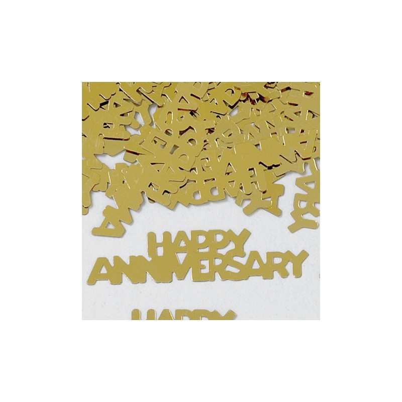 Konfetki - Happy Anniversary Gold