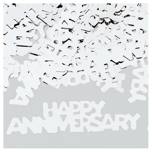 Konfetki - Happy Anniversary Silver