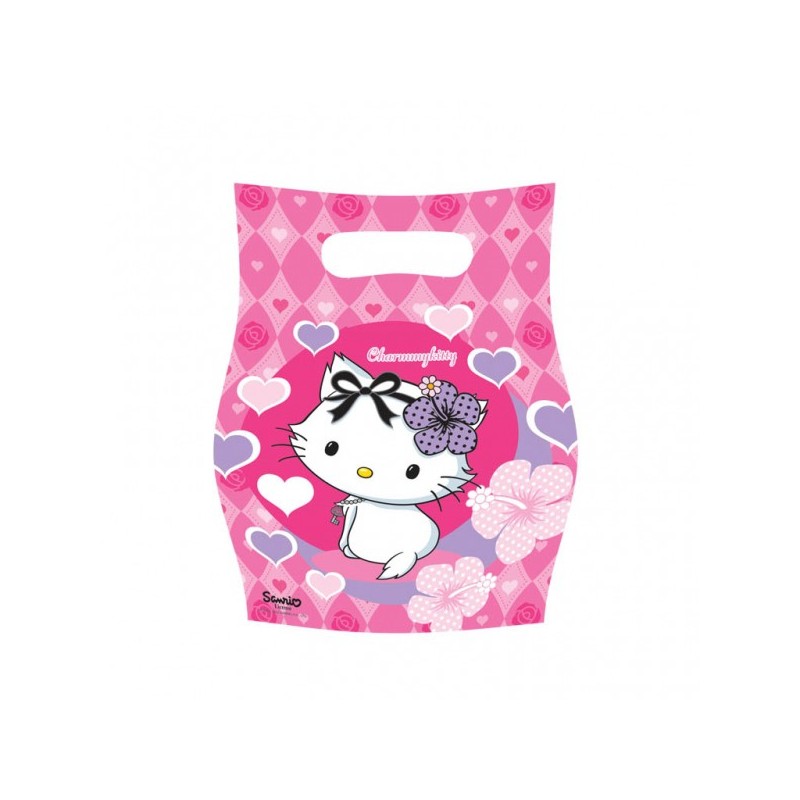 Charming Kitty hearts party bags