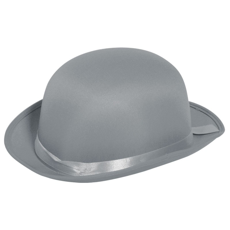 Grey bowler hat