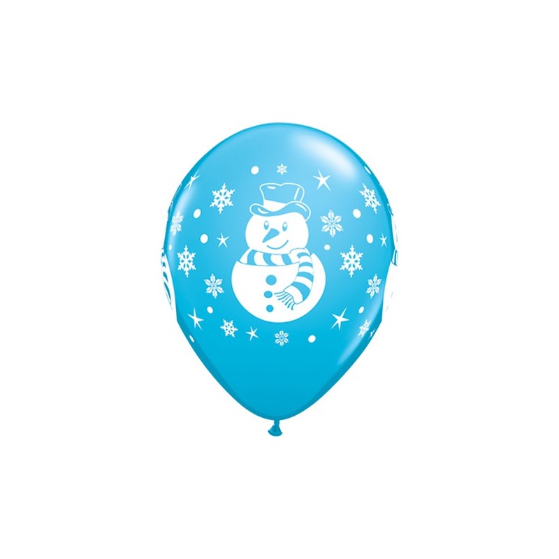 Lateks Balon Snowman, Penguin in Santa