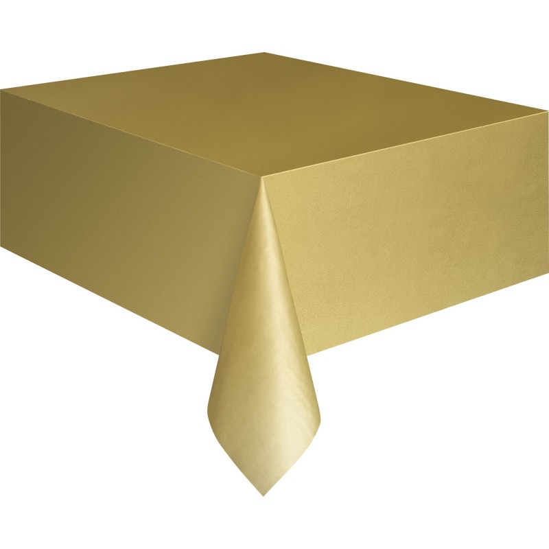 Plastic tablecover-Gold