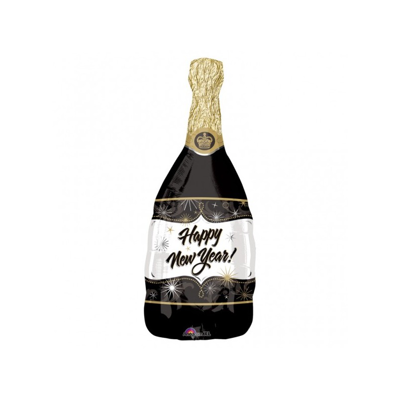 Champagne New Year bottle