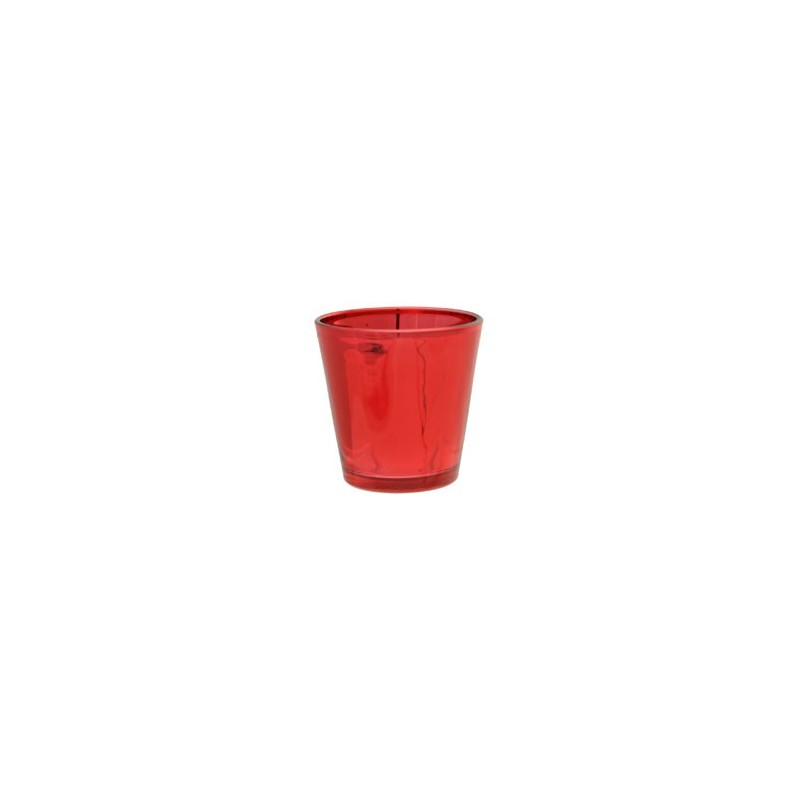 Red tealight holder