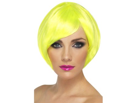 Babe neon yellow  wig