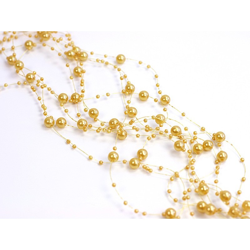 Pearl garlands - pastel gold