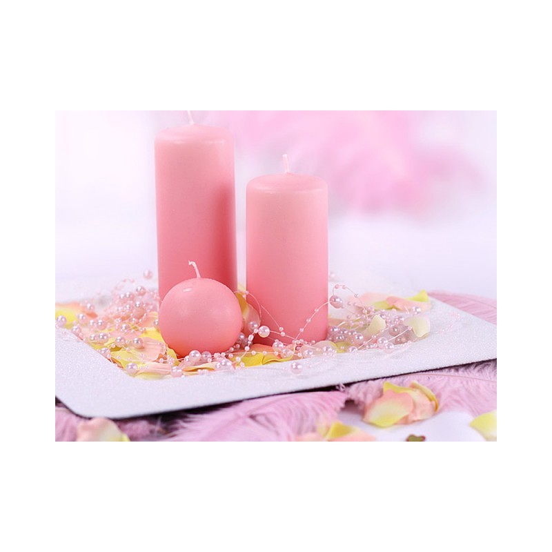 Girlande iz perl - nežno  roza