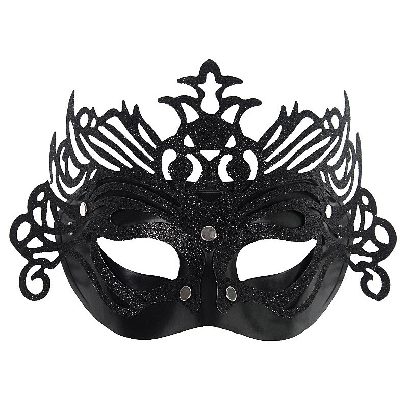 Črna ornament maska