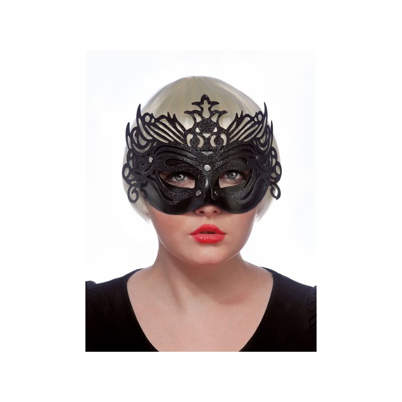 Schwarze ornament Maske