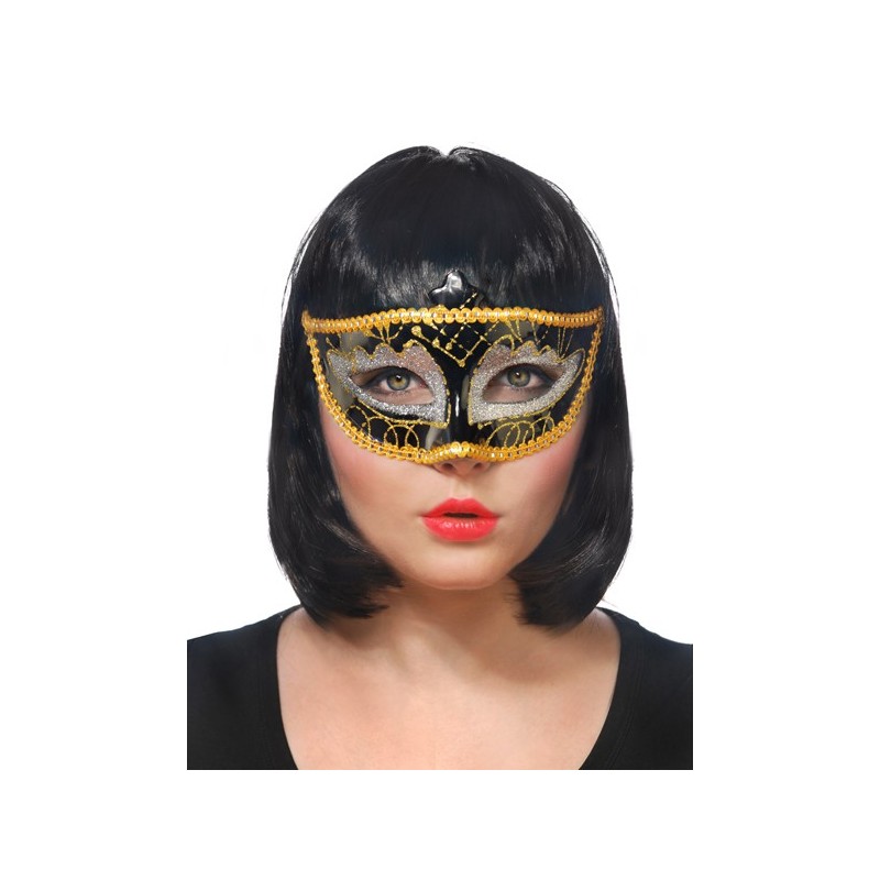 Gold Glitzer Maske