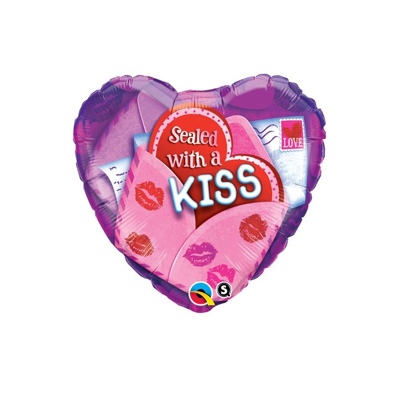 Valentine Sealed With a Kiss- helium balloon