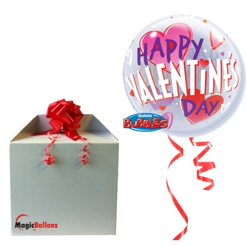 Valentine's Bold Hearts  - helium balloon