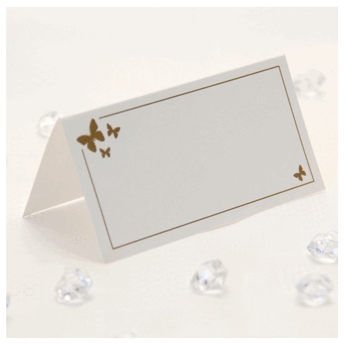 Gold Buttefly Place cards