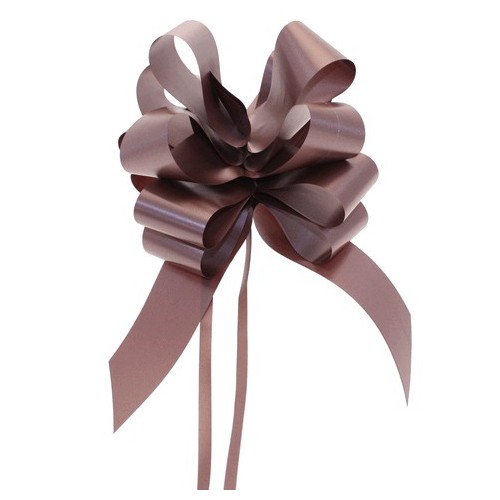 Pull bow chocolate brown 5 cm