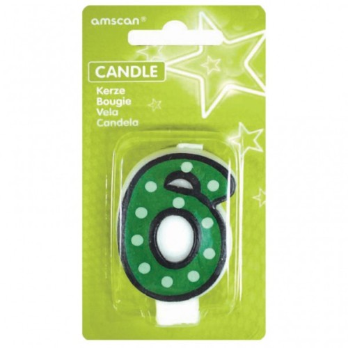 White dots candle - 6
