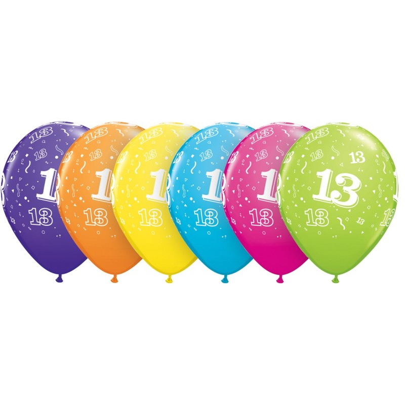 Potiskan balon številka 13