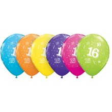 Printed balloons - number 16