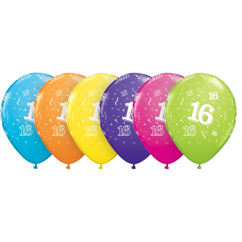 Potiskan balon številka 16