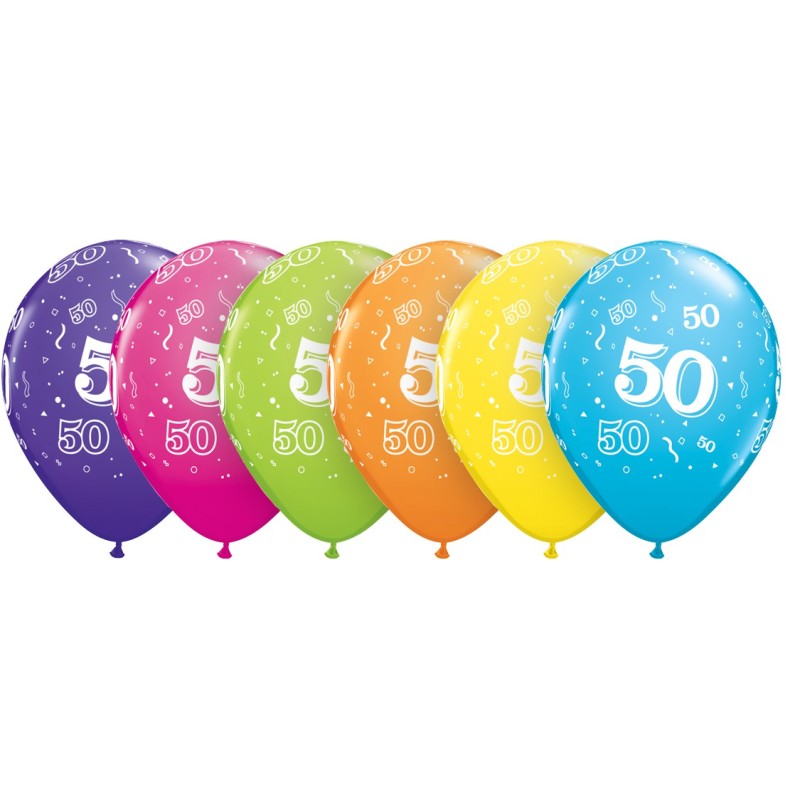 Bedruckte Ballons - Nummer 50