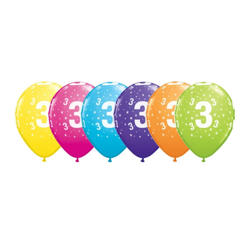 Printed balloons - number 3