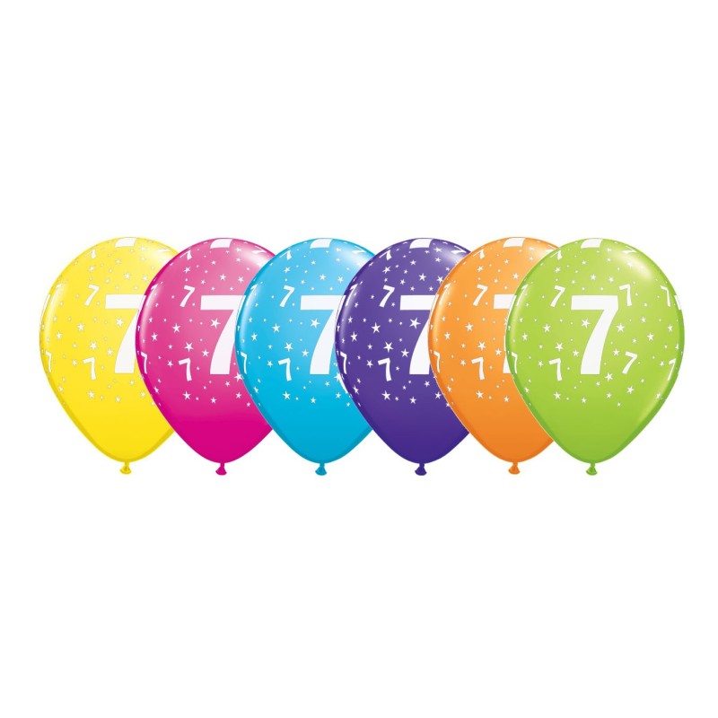 Printed balloons - number 7