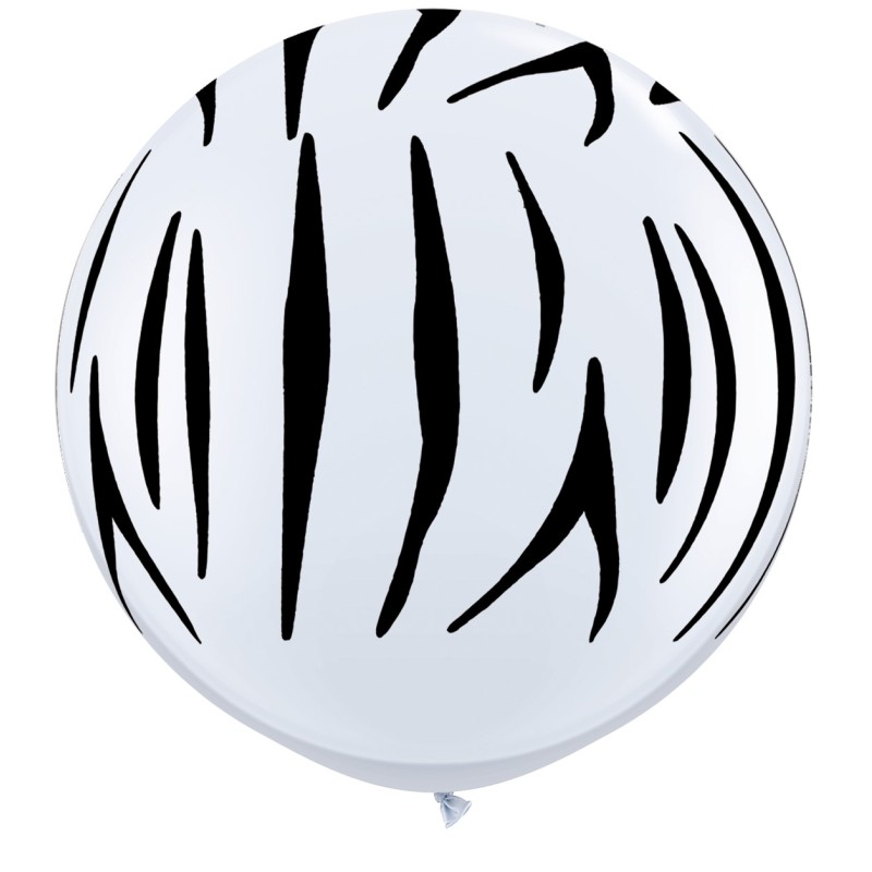 Große bedruckte Ballon - Zebrastreifen